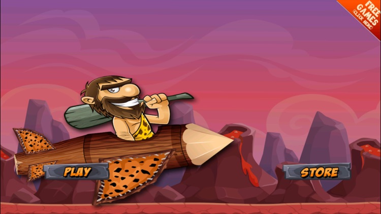 A Caveman Flying Game FREE - Troglodyte Flight Adventure