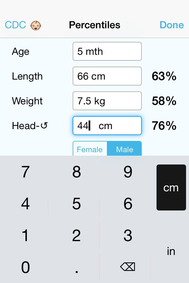 Pediatric Growth Charts by Boston Children's Hospital screenshot 2