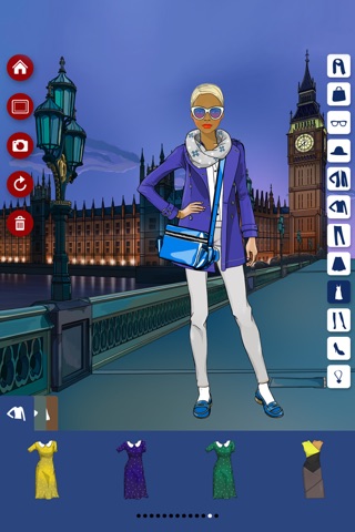 Walks in London!! Dress Up, Make Up and Hair Styling game for girls screenshot 4