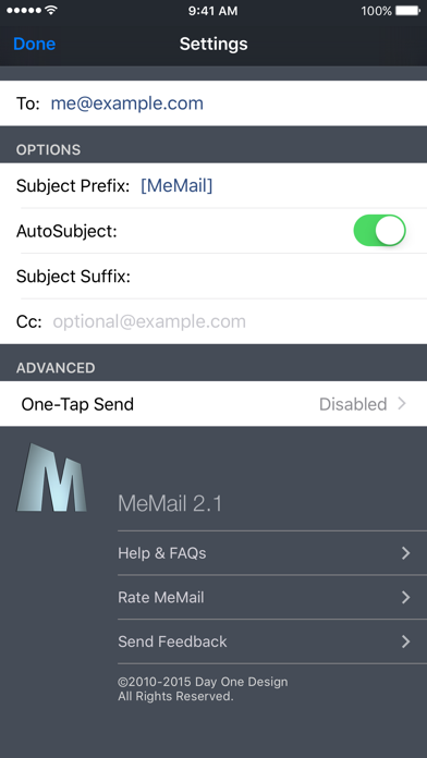 MEMAIL - EMAIL YOURSELF FAST! 2.3.7 IOS