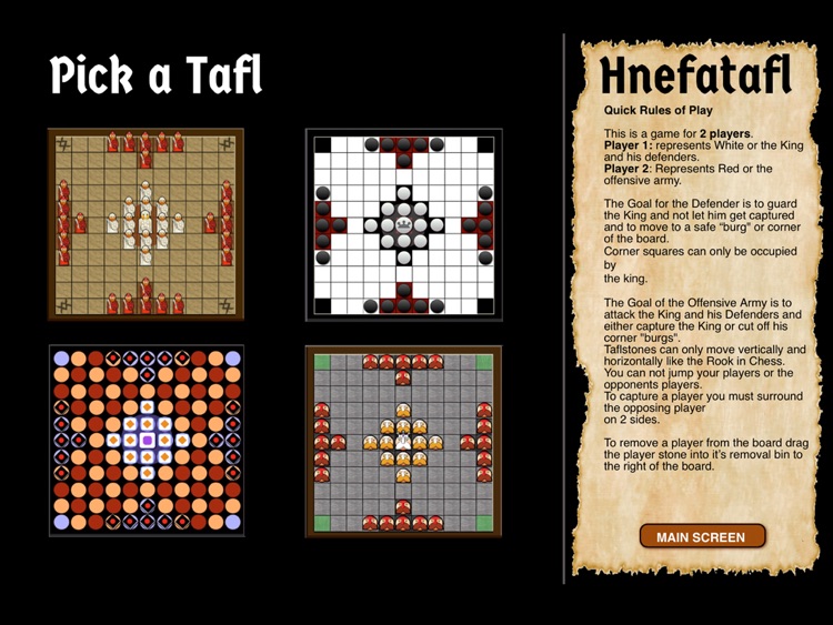 Hnefatafl 2 Player Board Game