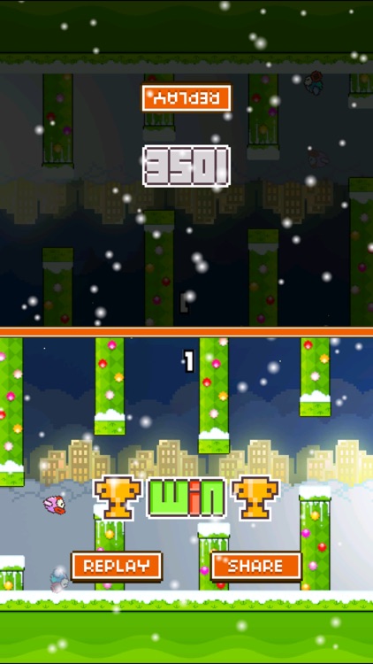 TinyFly Christmas 2014 - Xmas Flappy Racing - Multiplayer Birds Edition
