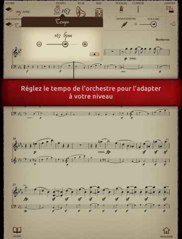Play Beethoven – Symphonie n°3 "Eroica" – I. Allegro con brio (partition interactive pour violon) screenshot 3