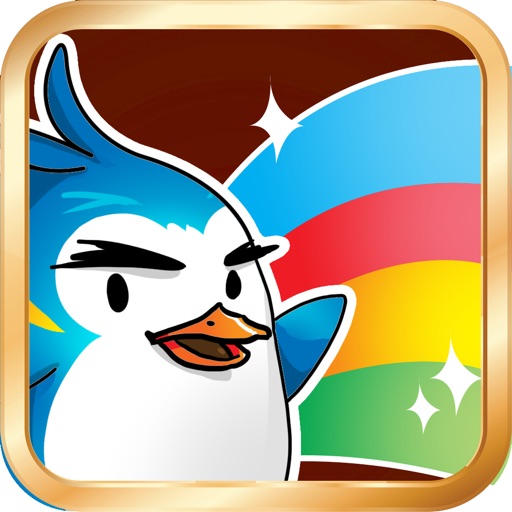 Amazing Penguin Rainbow Jump Free Icon