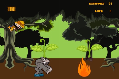 Run Fast Gorilla Run - Rollerblades Rider Dash Adventure screenshot 4