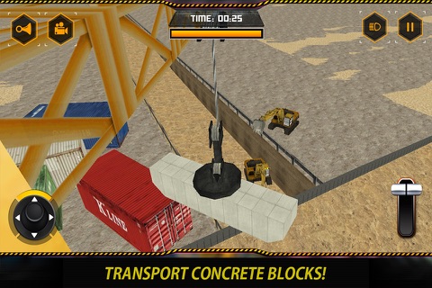 Bridge Builder Constructor Crane Operator 3D Simulator screenshot 2