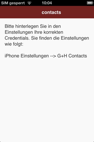 g+h contacts screenshot 3