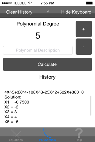 Equations Calculator screenshot 3