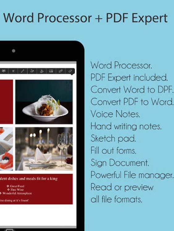 Quick Docs Lite - Office Suite for PDF, Quickoffice, Microsoft Word and Class Notes edition