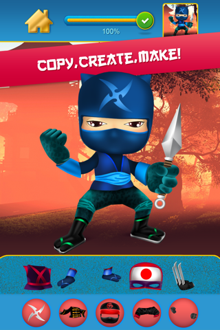 My Mega Power Ninja Hero Design & Copy Crazy Game screenshot 4