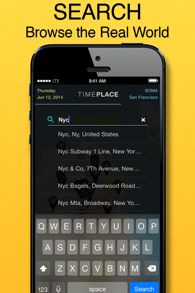 Time Place - Browse the Real World - Search, Discover & Navigate Events, Concerts, Nightlife, Meet-ups or Activities in your city or when planning travel. screenshot 2