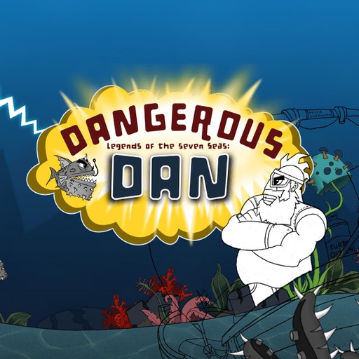 Dangerous dan swimming icon