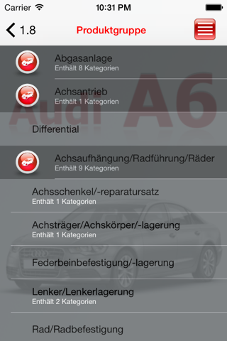 AutoParts  Audi A6 screenshot 2