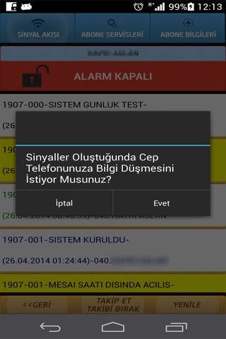 En Yüksek Güvenlik Alarm screenshot 2