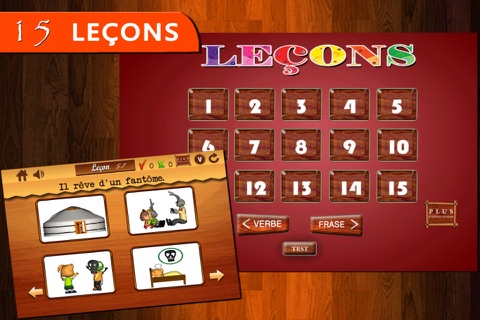 Verbes français pour les enfants –Partie 1-Animé d'apprentissage de la langue: Animated French Verbs for Kids screenshot 4