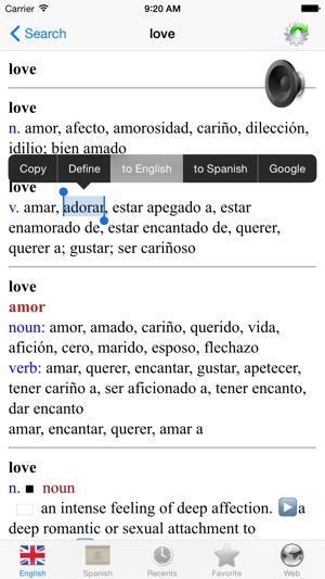 Spanish English best dictionary - Diccionario Inglés Español(圖3)-速報App