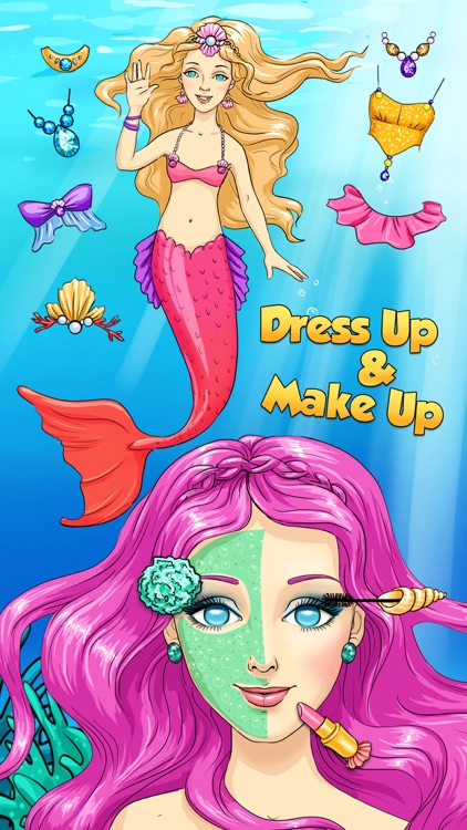 Mermaid Ava and Friends - Ocean Princess Hair Care, Make Up Salon, Dress Up and Underwater Adventures