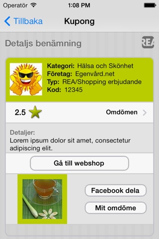 Reapp screenshot 2