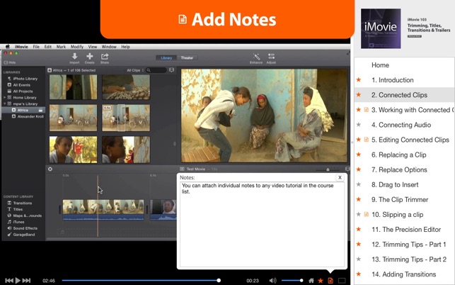 Course For iMovie - Trimming, Titles, Transitions & Trailers(圖4)-速報App