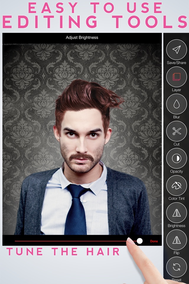 Hairstyle Makeover Premium - Use your camera to try on a new hairstyle screenshot 3