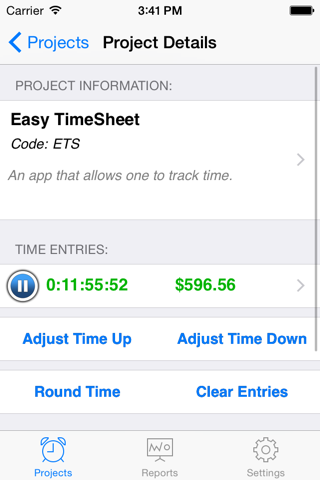 Easy TimeSheet screenshot 2