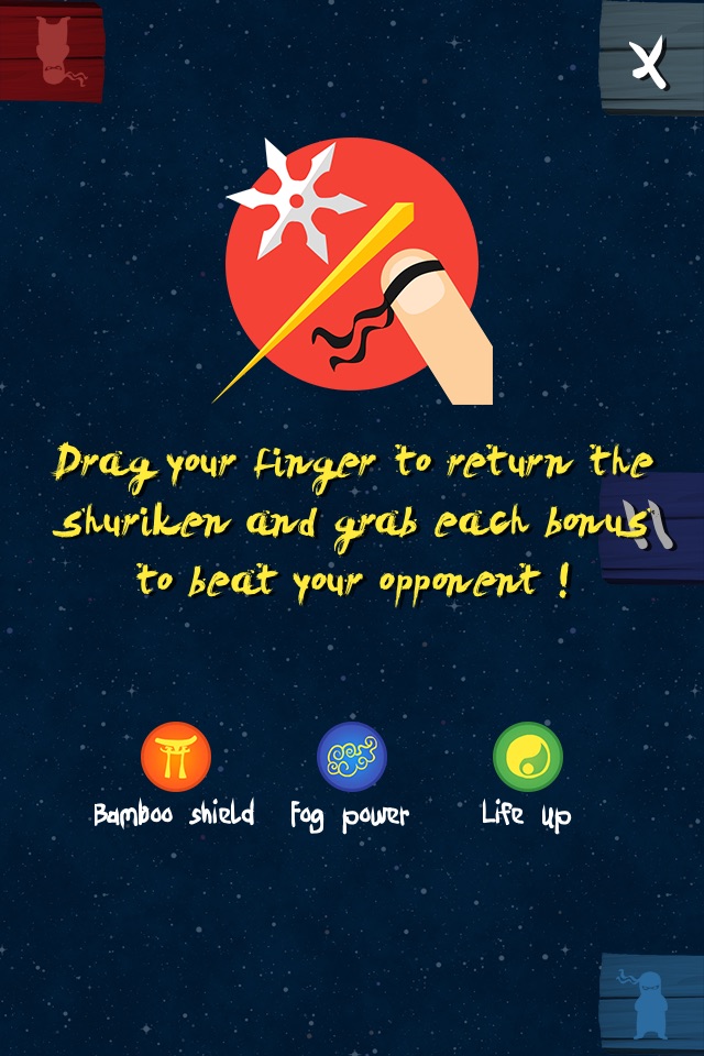 Ninja Pong - Become a shuriken master! screenshot 3