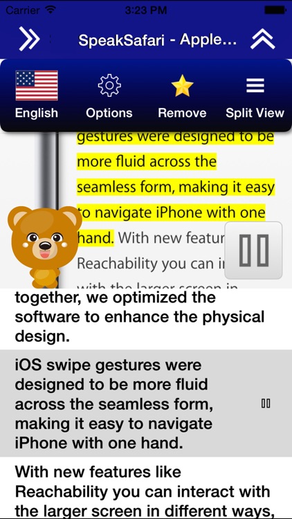 SpeakSafari - Speak Extension for Safari