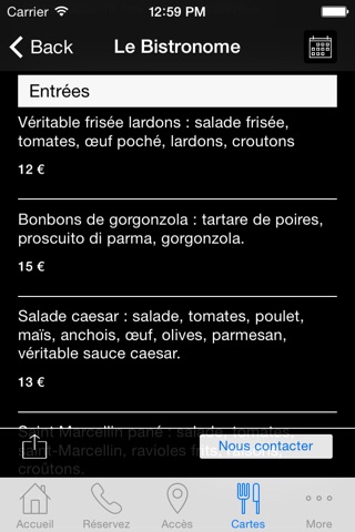 Le Bistronome screenshot 2