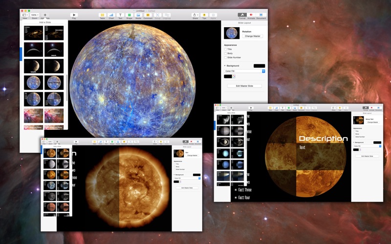 A Plus Keynote templates Astronomy thumbnail 2