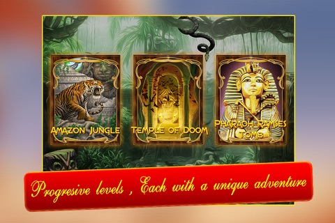 Amazon Jungle raider progressive AAA slots bonanza screenshot 2