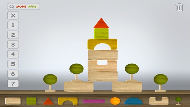 Wood Blocks - Castle & House Constructio