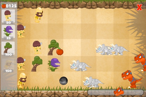 Caveman Vs Dino Defense screenshot 2