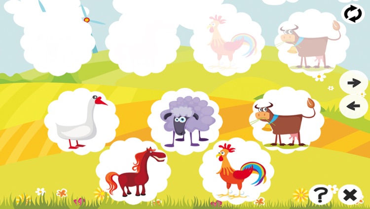 Animal Memorize! Learning and concentration game for children with farm animals