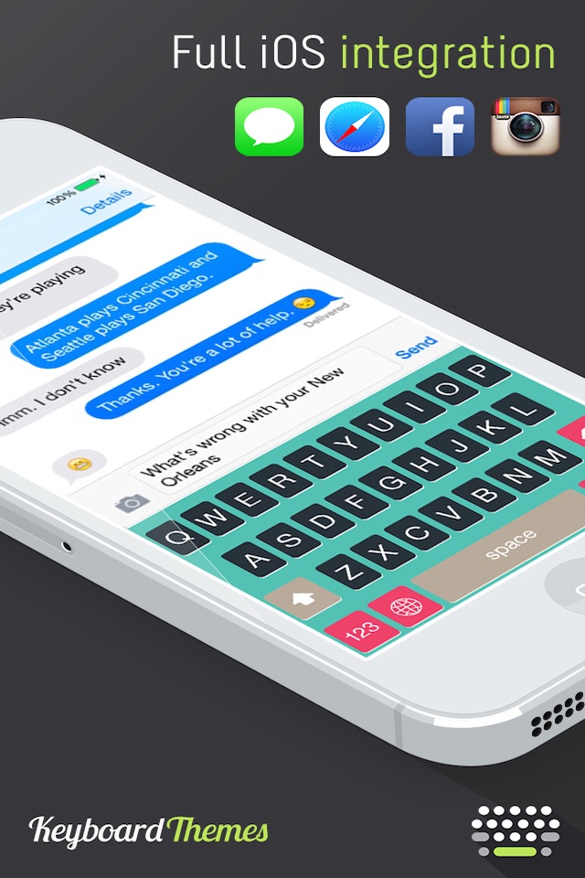 Keyboard Themes - Custom Color Keyboards & Font Style for iPhone & iPad (iOS 8 Edition) screenshot 3