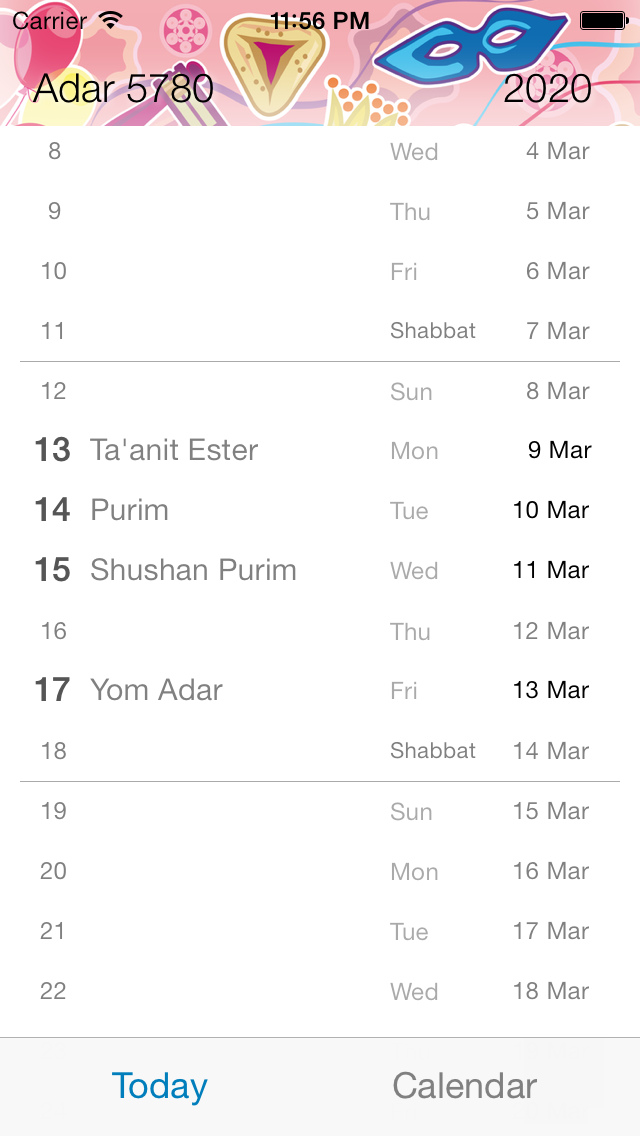 Lunary - Hebrew Calendar Screenshot 4