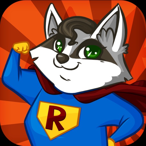 Raccoon Superhero Salon Icon