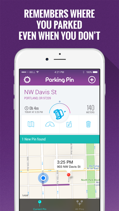 Parking Pin - Automatic GPS Parking Spot Tracker with Map & Meter Screenshot 1