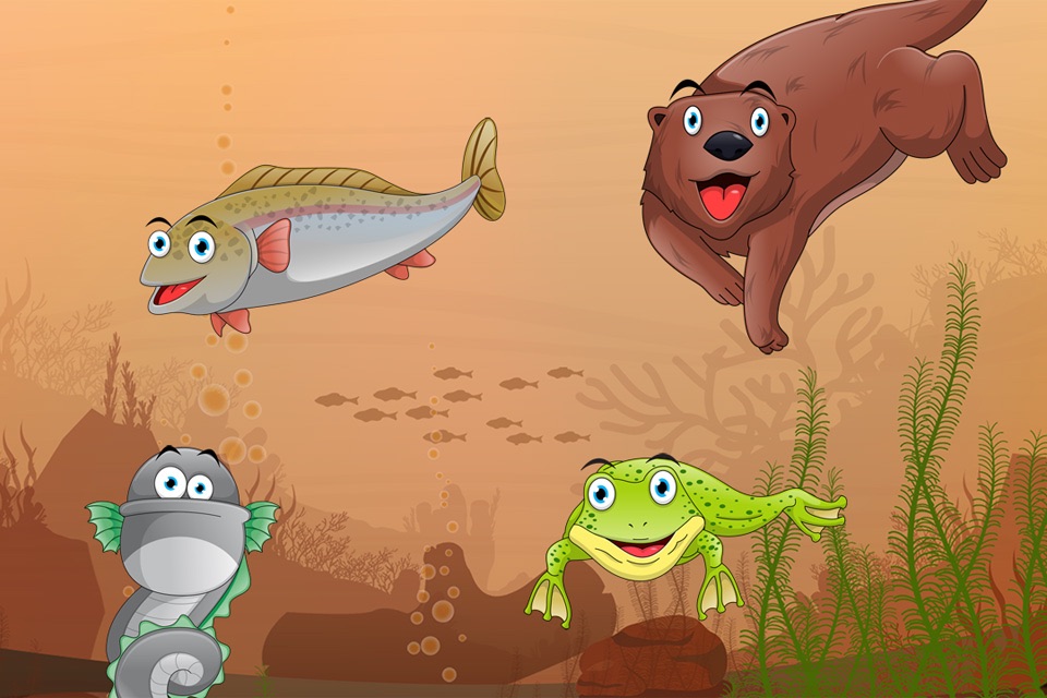 Peekaboo animals in the sea, ocean, lake and river for toddlers and babies screenshot 4