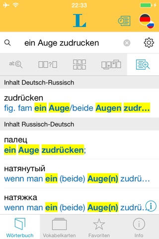 Großes Russisch Wörterbuch screenshot 2