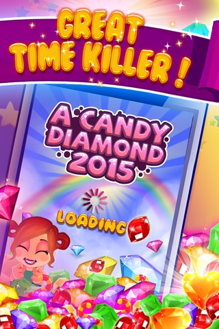 ``` A Candy Diamond 2015``` - rumble digger in match-3 rainbow puzzle hd free screenshot 3