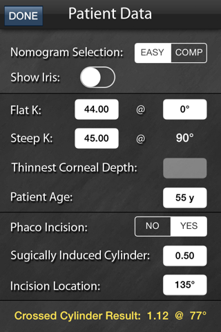 LRI Calc screenshot 3