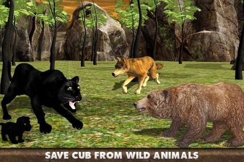 Real Black Panther 3D - Wild Predator Jungle Attack in Animal Hunting Simulation Game screenshot 2