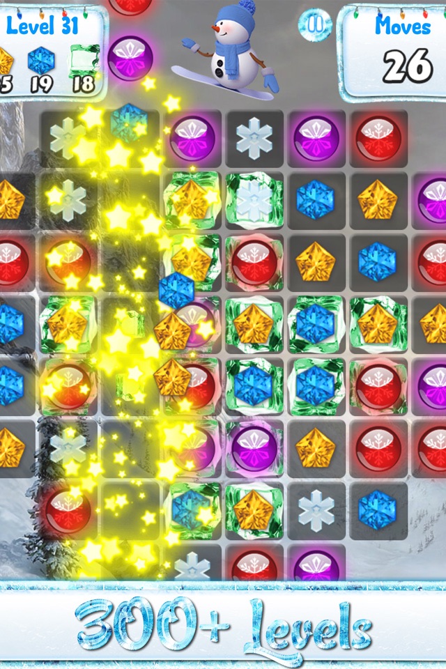 Snowman Games and Christmas Puzzles - Match snow and frozen jewel for this holiday countdown screenshot 4