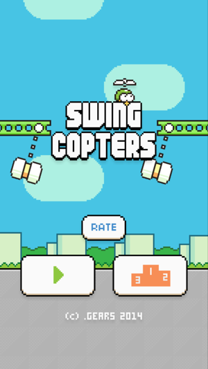 ‎Swing Copters Screenshot