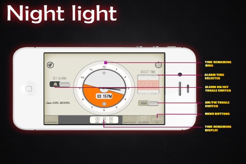 Night Light + : Ultimate Nightstand and Alarm Clock screenshot 2