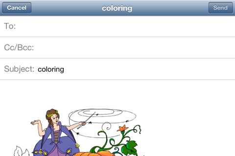 Cinderella. Coloring book for children Lite screenshot 4