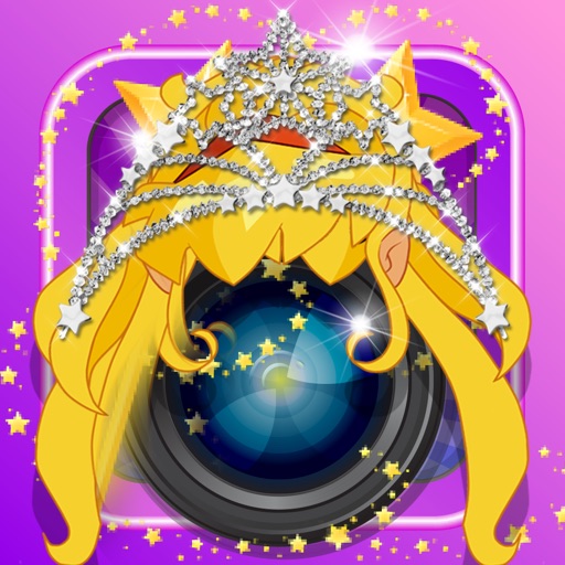 Anime & Manga Pocket Princess Frozen Crown Dress Sticker Camera Style icon