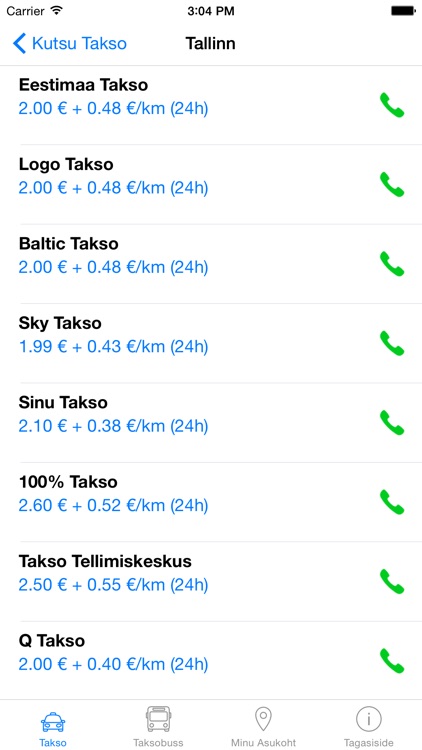 Kutsu Takso Eestis