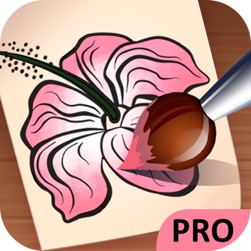 Flowers Coloring Book Pro iOS App