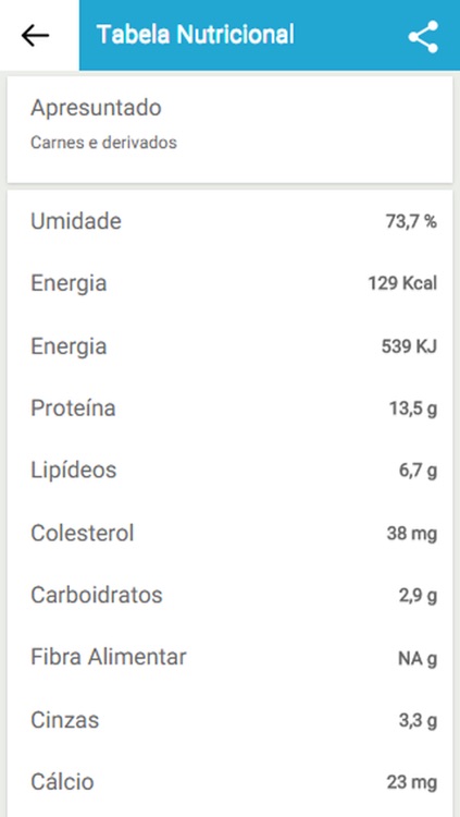 Tabela Nutricional screenshot-3